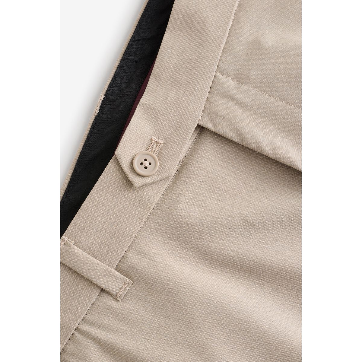 Pantalon habillé stretch coupe slim naturel, NEXT