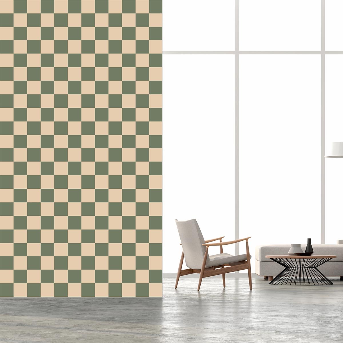 Papier peint carreaux bruts intissé, HEXOA