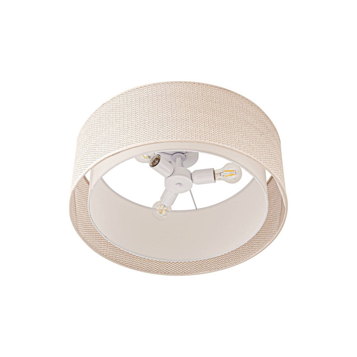 Plafonnier traditionnel, Soula beige, LINDBY