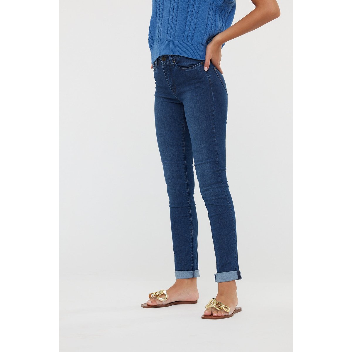 Jean coton slim JANA bleu, LEE COOPER