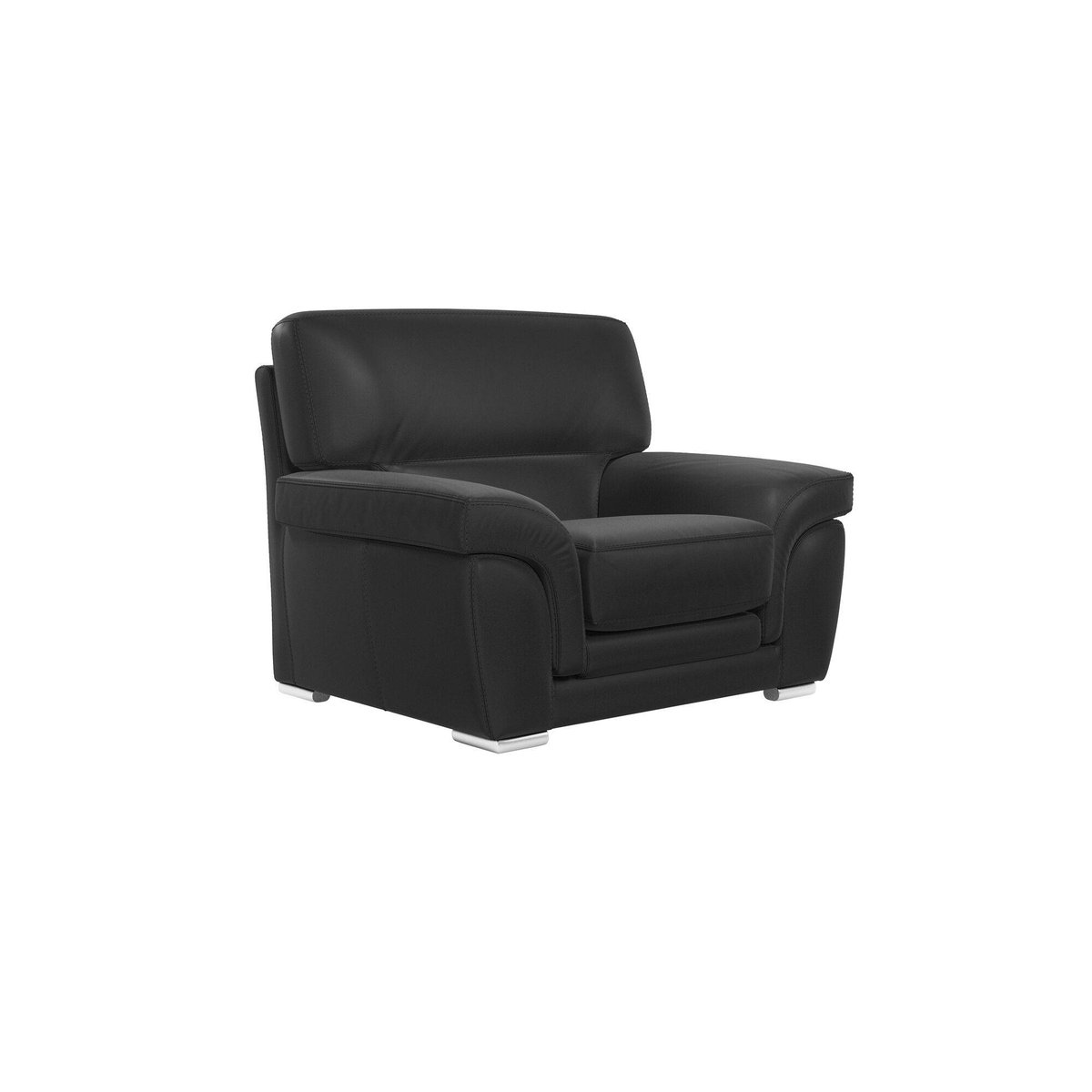 Fauteuil cuir - VITTORIA anthracite, CAMIF
