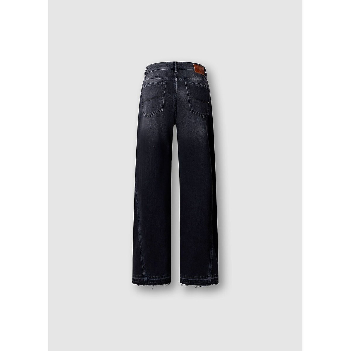 Jean flare taille haute, Belle black denim, PEPE JEANS