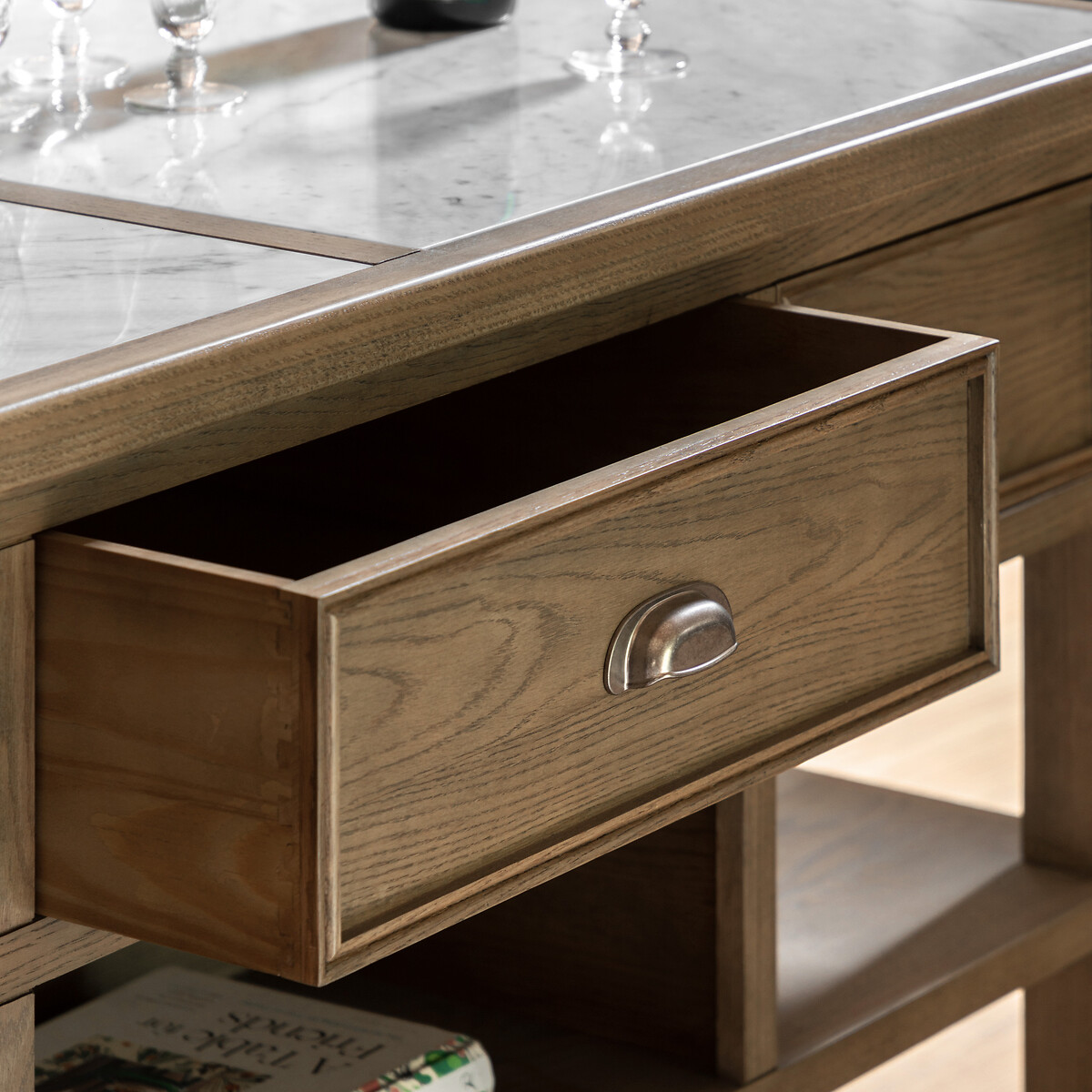 Toledo Oak Kitchen Island natural oak, SO'HOME