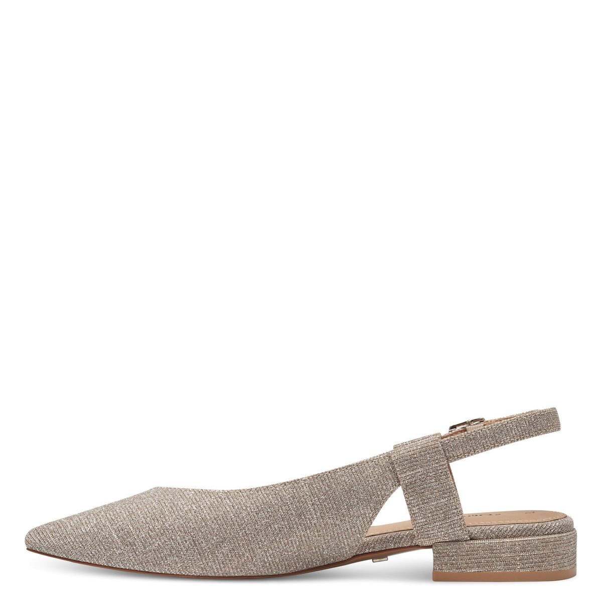 escarpin talon bloc beige beige nappa souple, S.OLIVER
