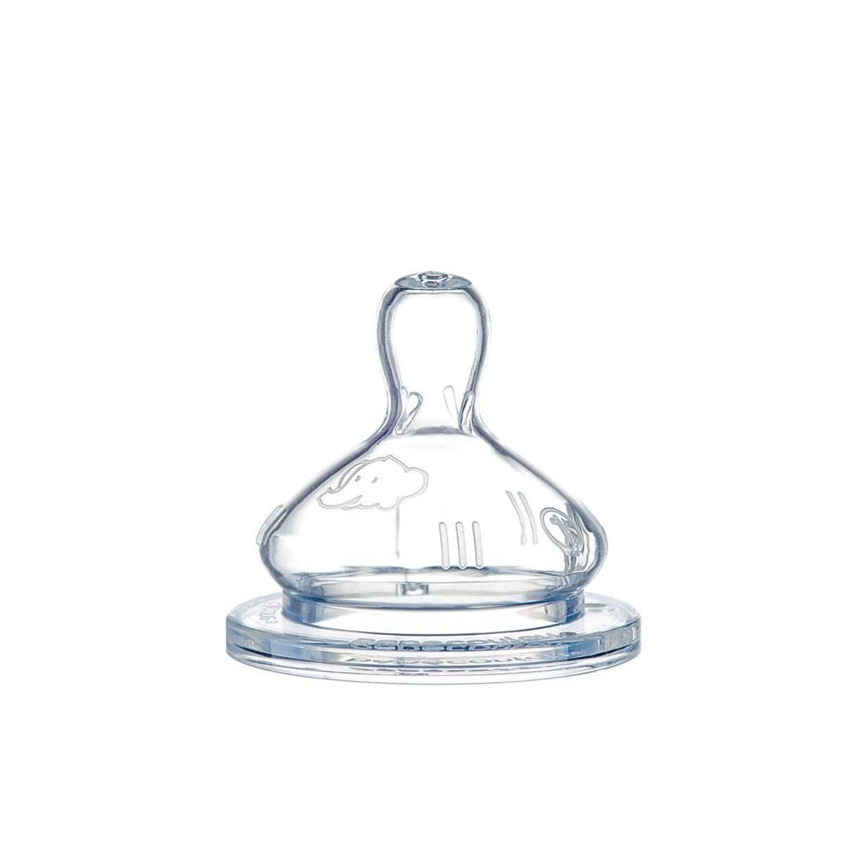 Lot de 2 tétines ronde silicone 3 vitesses taille 1 couleur unique, BEBECONFORT