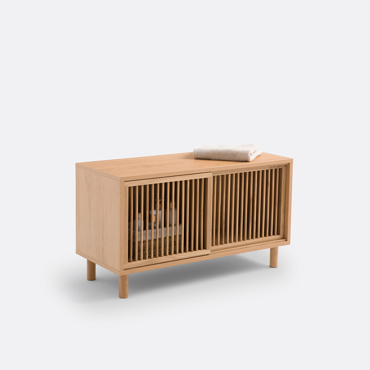Banc de salle de bain, Bilbao bois clair, LA REDOUTE INTERIEURS