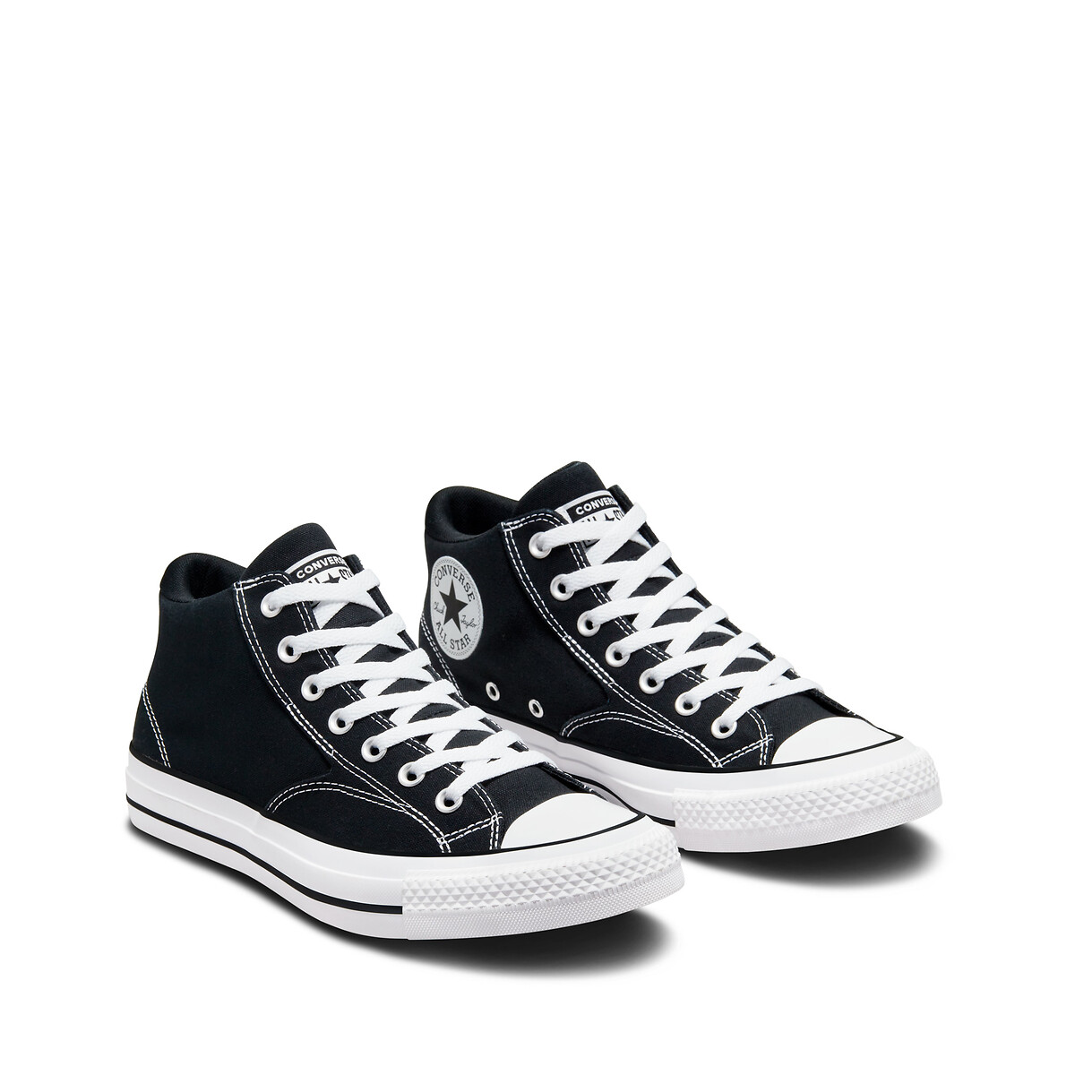 Mid top black converse shop