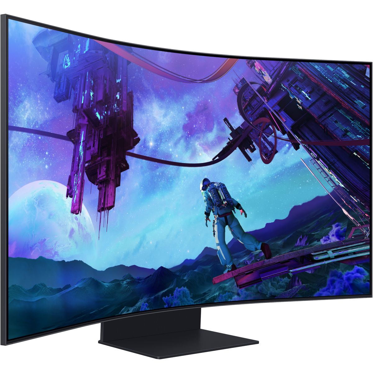 Ecran PC Gamer ARK LS55CG970 55" incurvé 1000R 3K 165Hz VA HDR10+ couleur unique, SAMSUNG