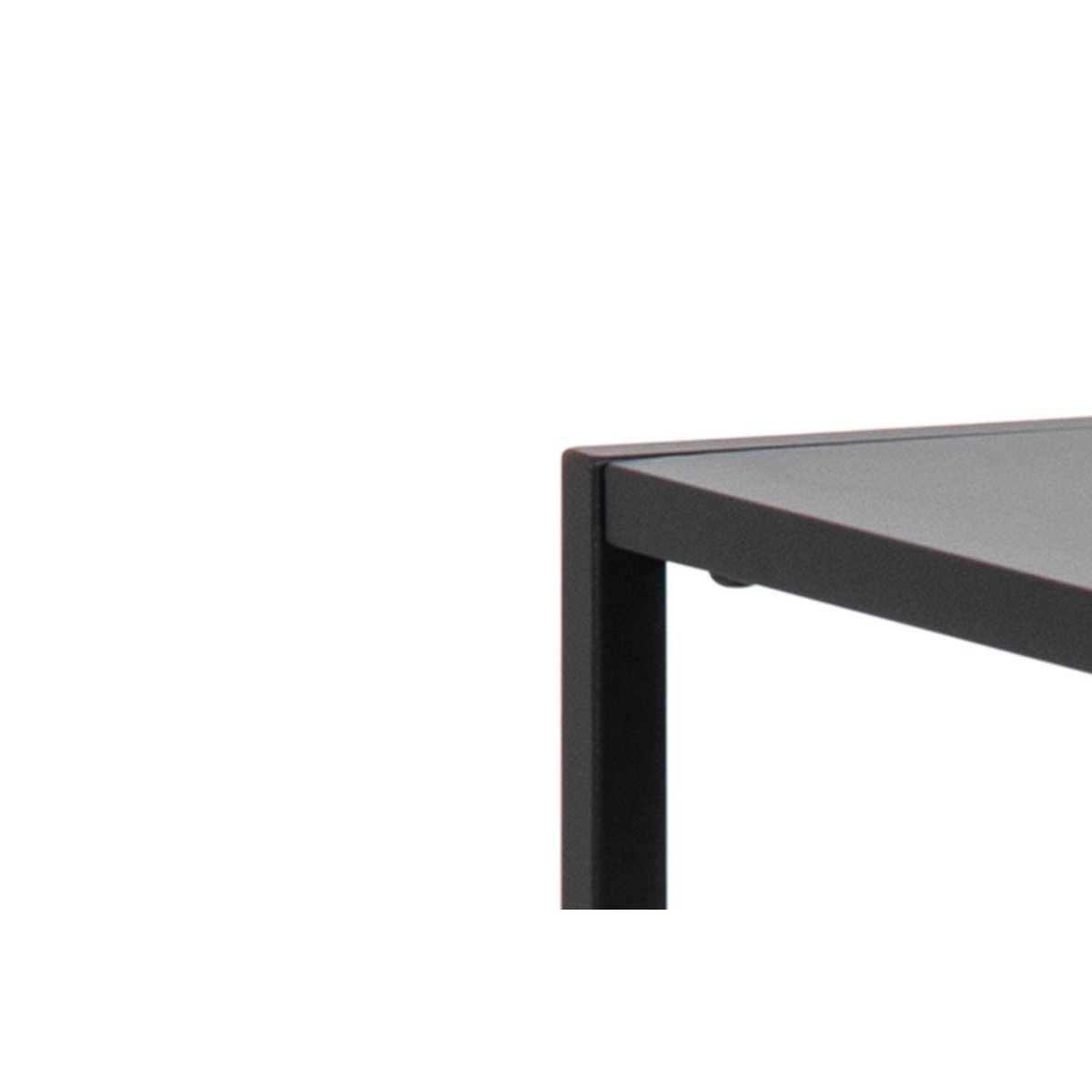 Console rectangulaire double plateau en métal noir L100 - CASSIA noir, HELLIN, DEPUIS 1862