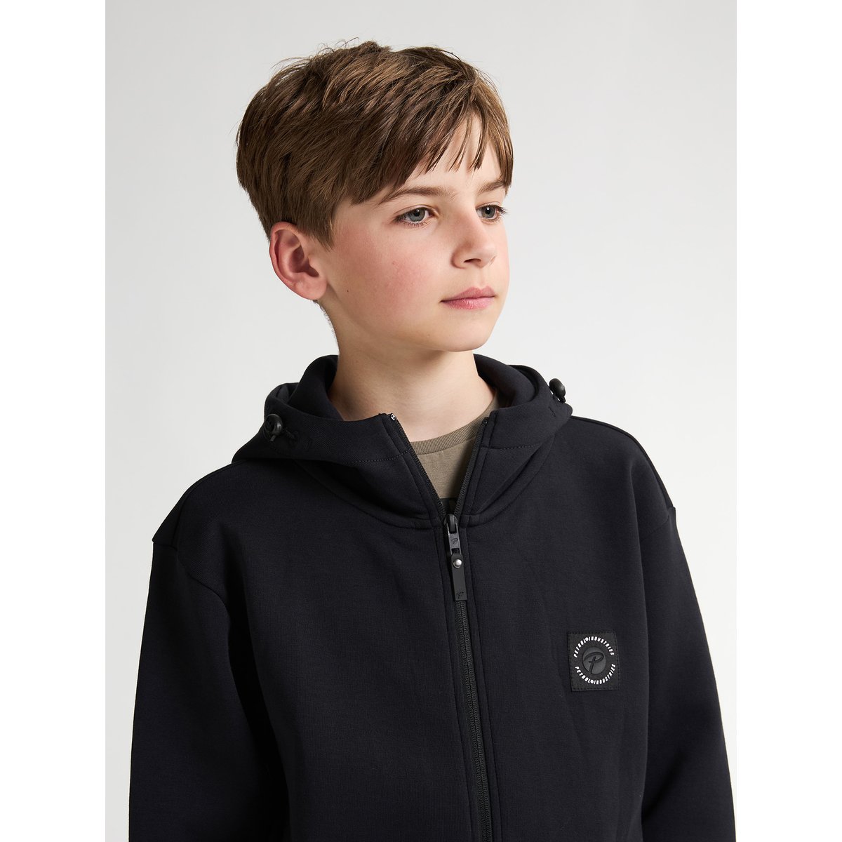 Sweat à capuche zippé siskiyou noir deep black, PETROL INDUSTRIES