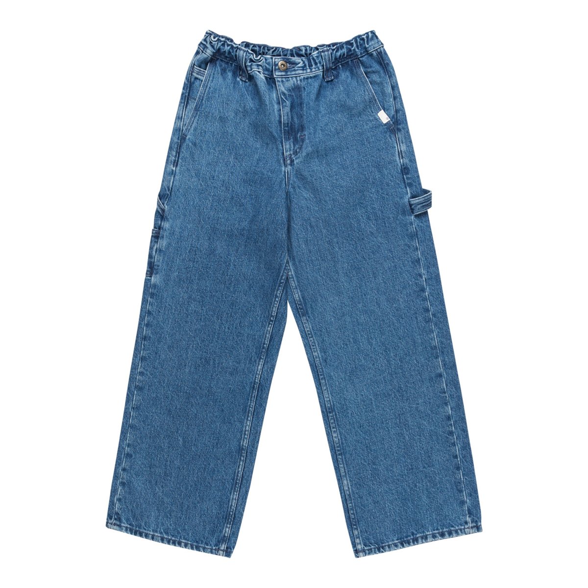 Pantalon workwear en denim CARPENTER bleu mid used, ELEMENT