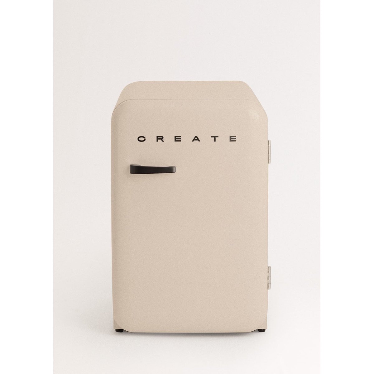 Réfrigérateur rétro FRIDGE RETRO 107L sable/noir, CREATE