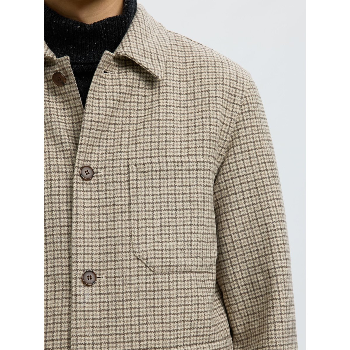 Blazer gris - light grey melange, SELECTED