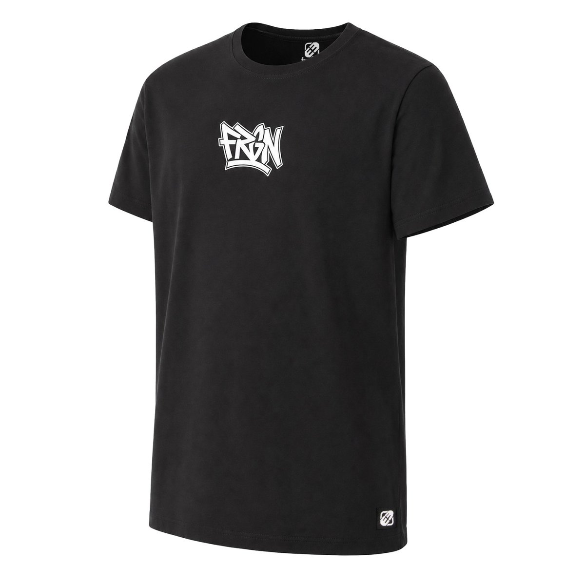 Tee shirt en coton BORIS noir/blanc/jaune, FREEGUN