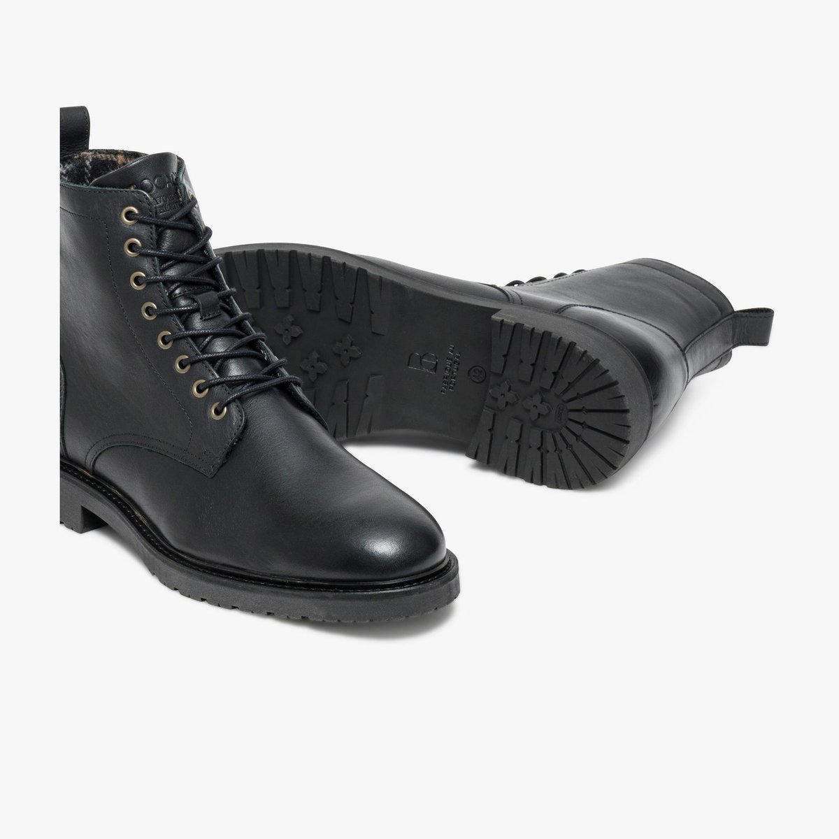 Boots À Talon en cuir SAM noir, BOCAGE
