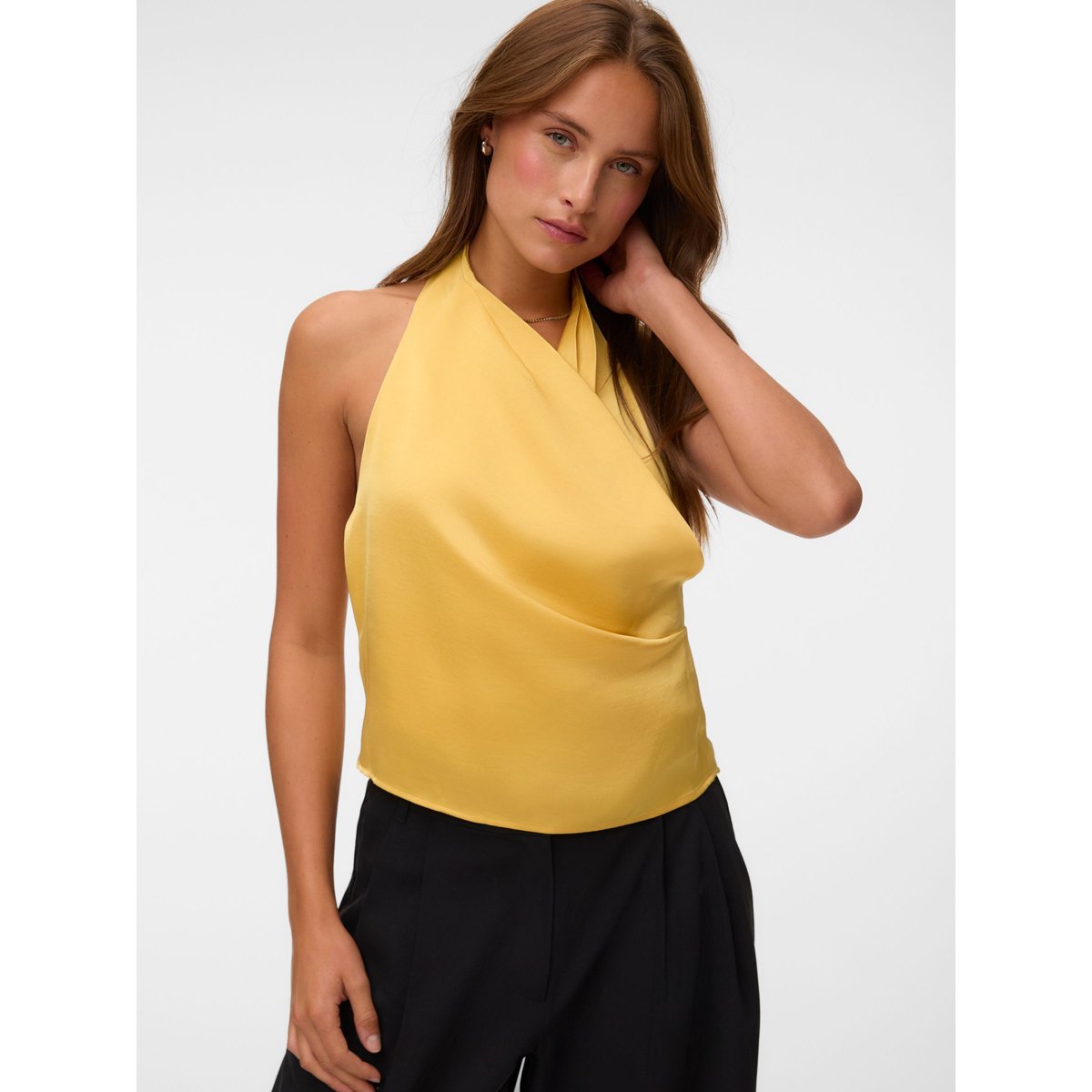 Top misted yellow, VERO MODA