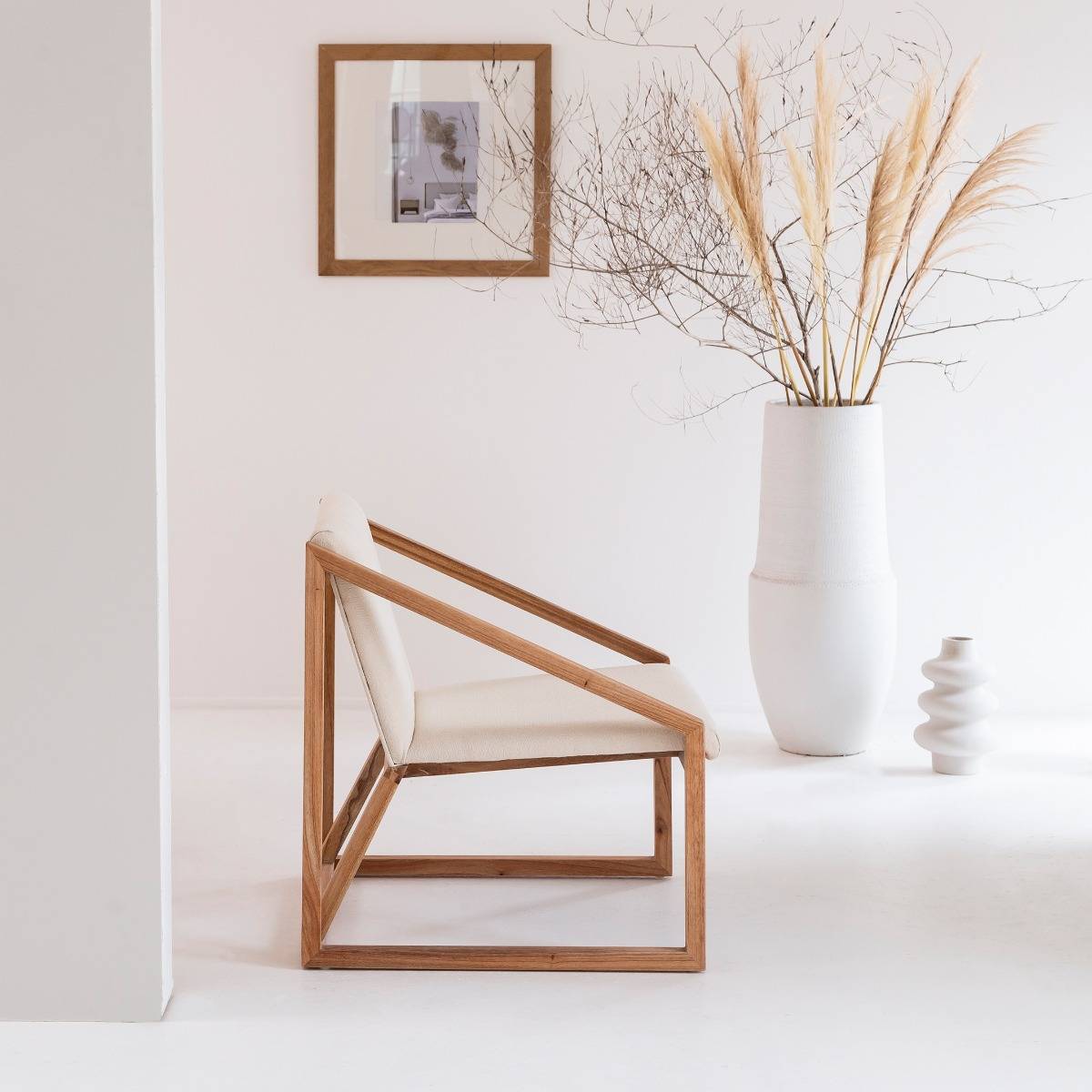 Fauteuil en bois de mindy SUZIE blanc, MADE IN MEUBLES 