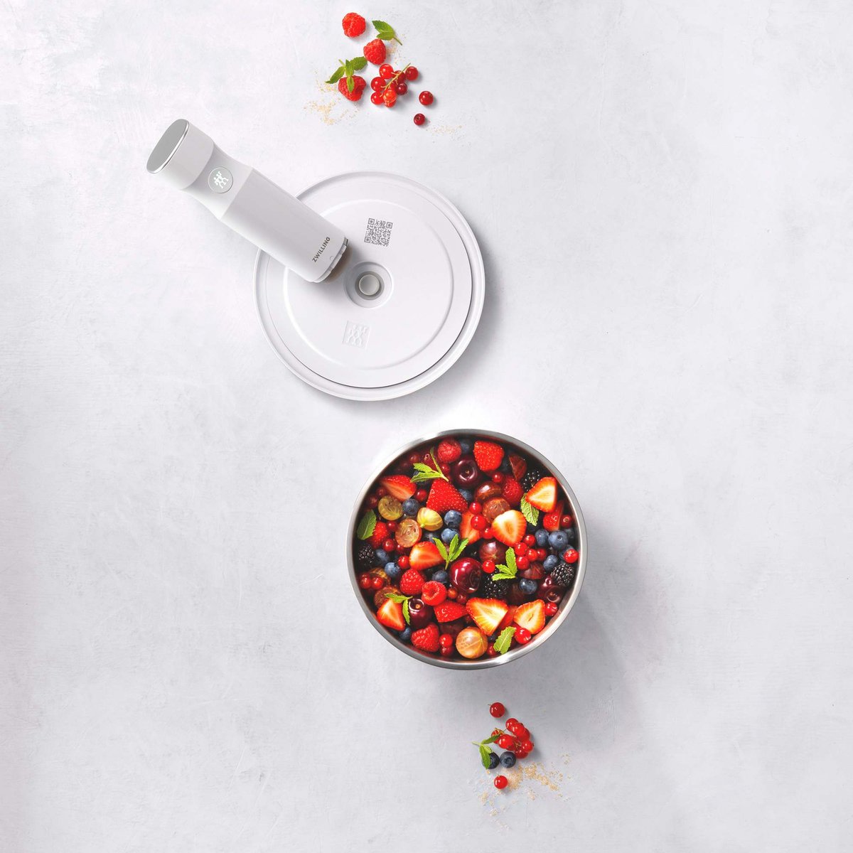 Couvercle de bol sous vide L / 24 cm, Blanc blanc, ZWILLING