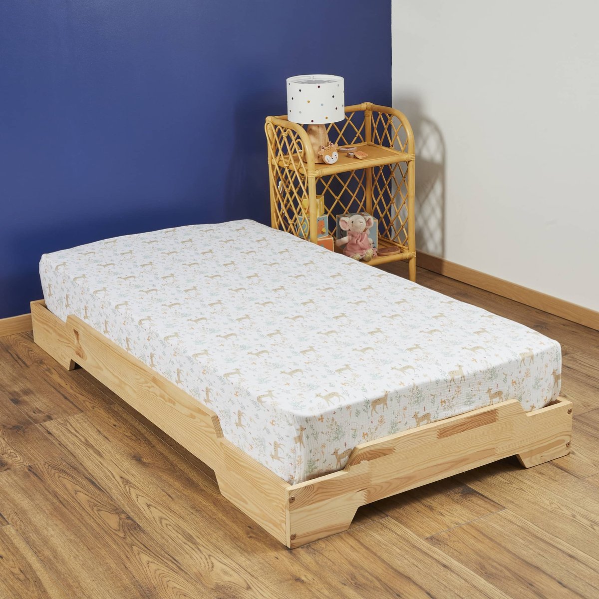 Drap housse double gaze rectangulaire Roxane pour bébé multicolore, LES MATELAS DE MORPHEE