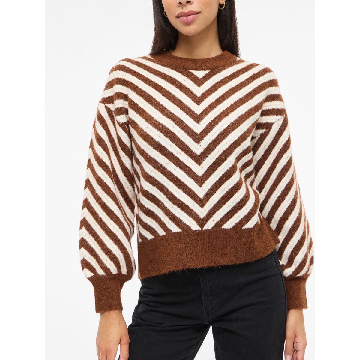 Pull En Maille chocolate brown, VILA