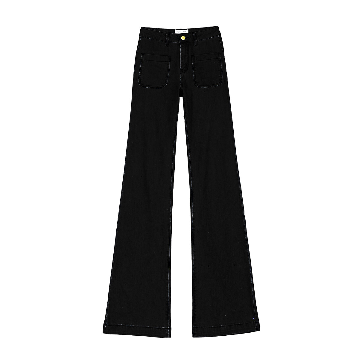 Jean bootcut en denim stretch SONNY noir, LA PETITE ETOILE