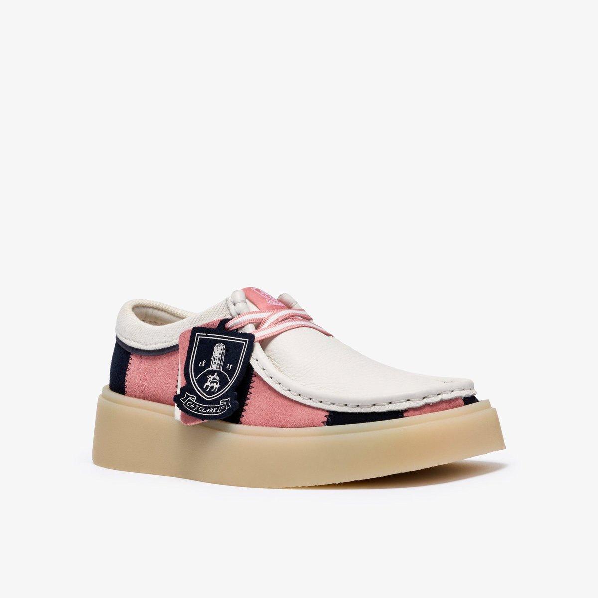 Derbies richelieus Suède TORVIEW W rose, CLARKS