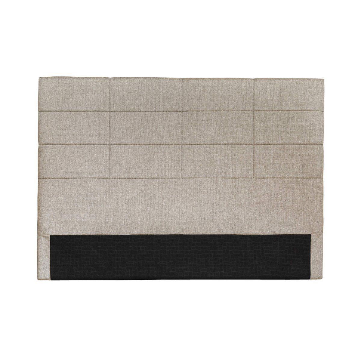 Tête de lit déco aspect quadrillé beige, TERRE DE NUIT