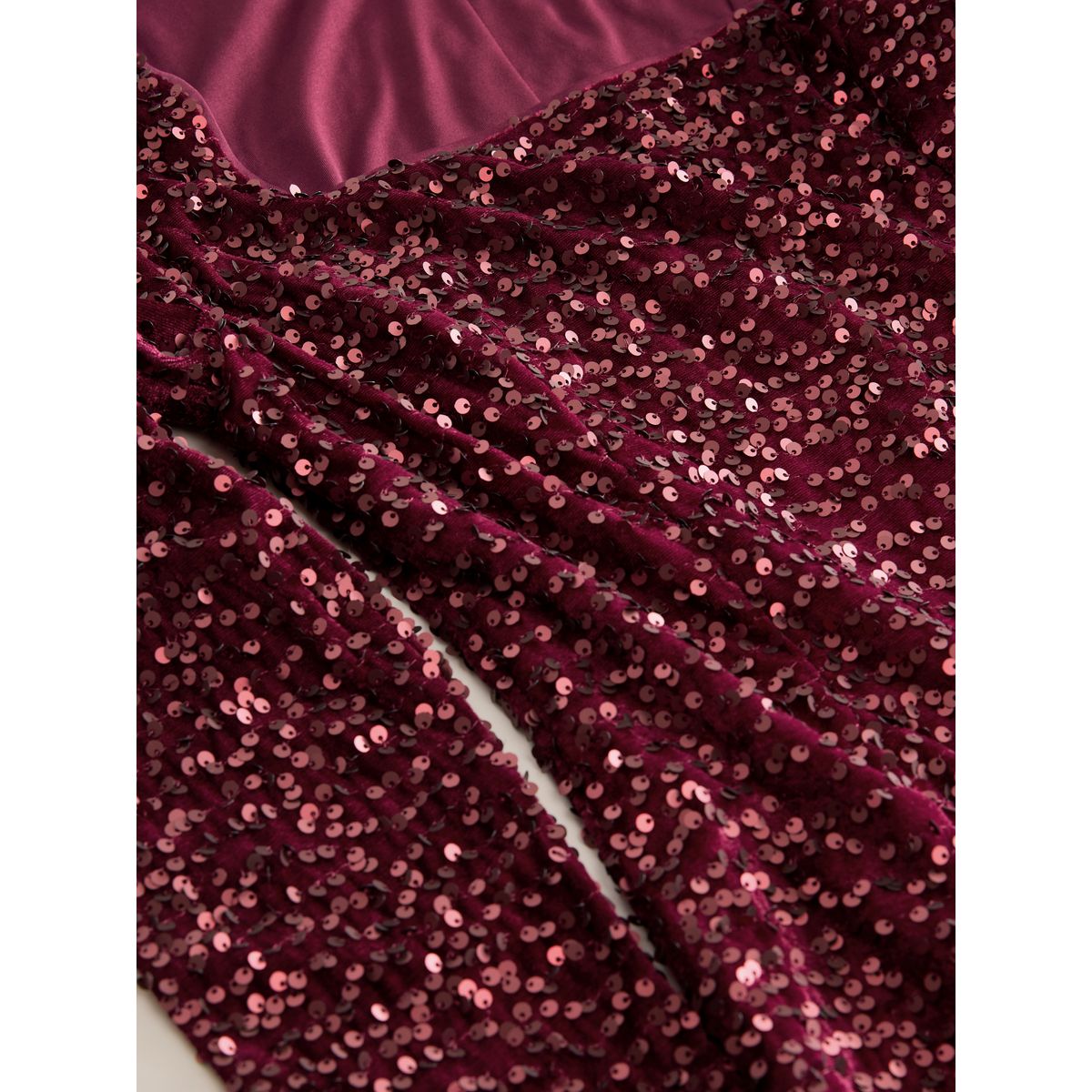 Robe courte à sequins réversibles rouge bordeaux, NEXT