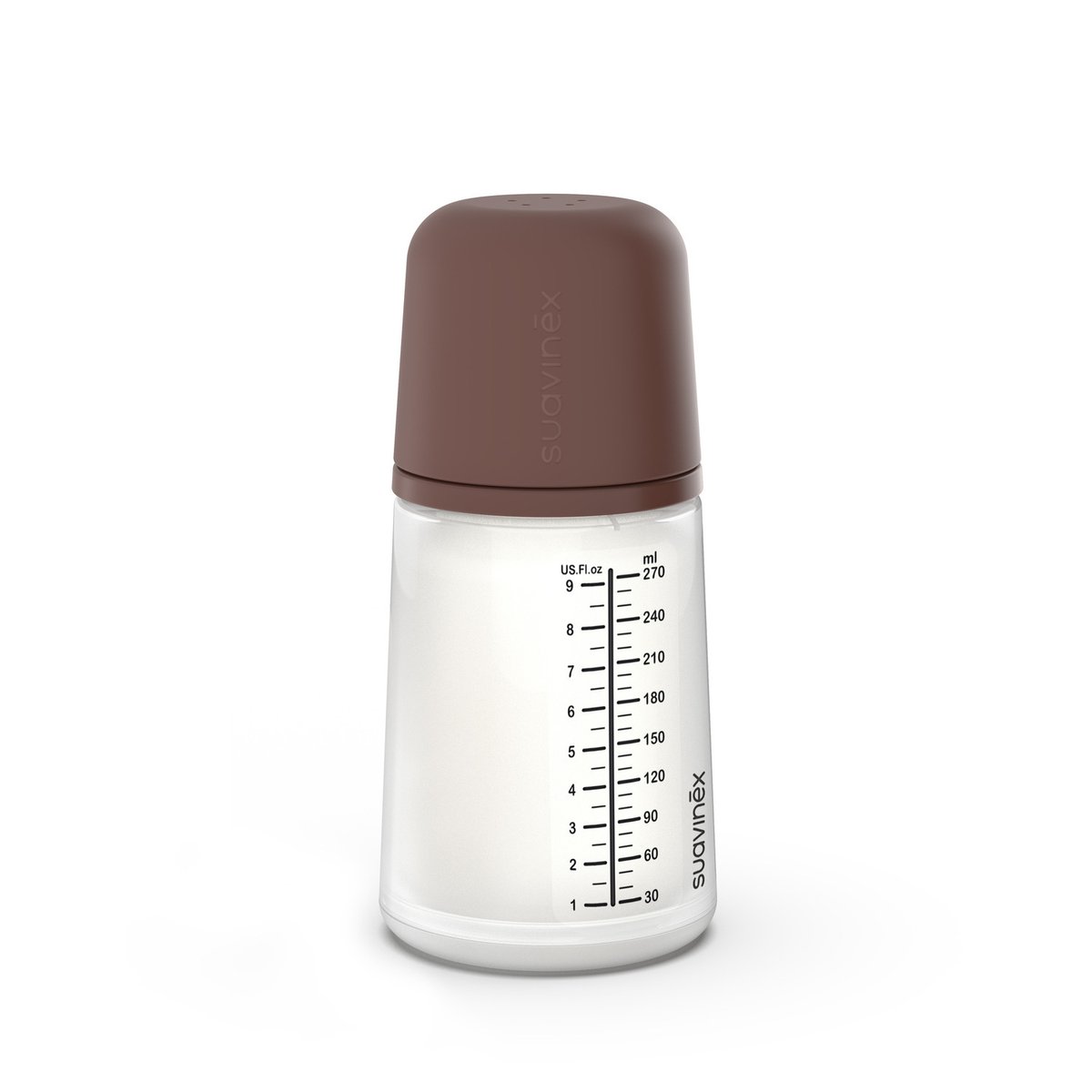 Biberon anti-colique 270 ml - débit moyen caramel, SUAVINEX