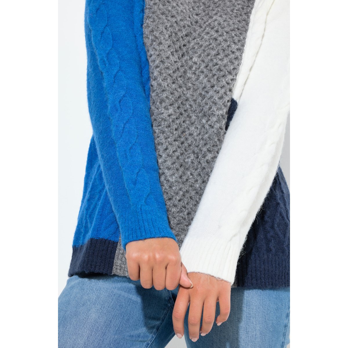 Pull esprit colour block gris graphite, ULLA POPKEN