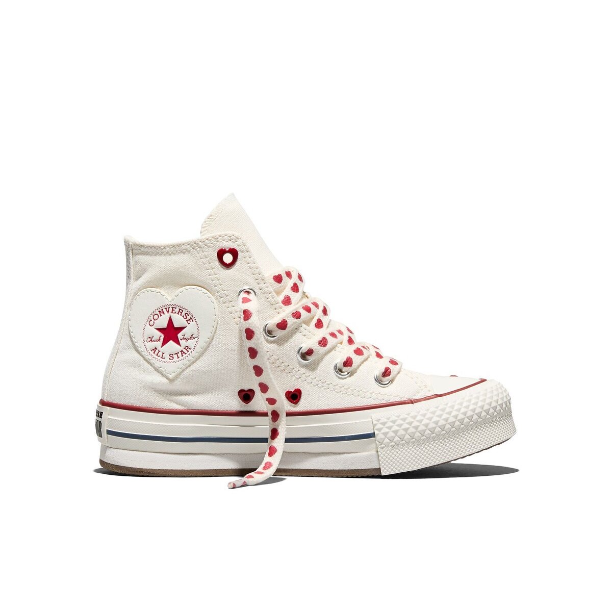 Sneakers ALL STAR EVA LIFT LOVE STORY ecru, CONVERSE