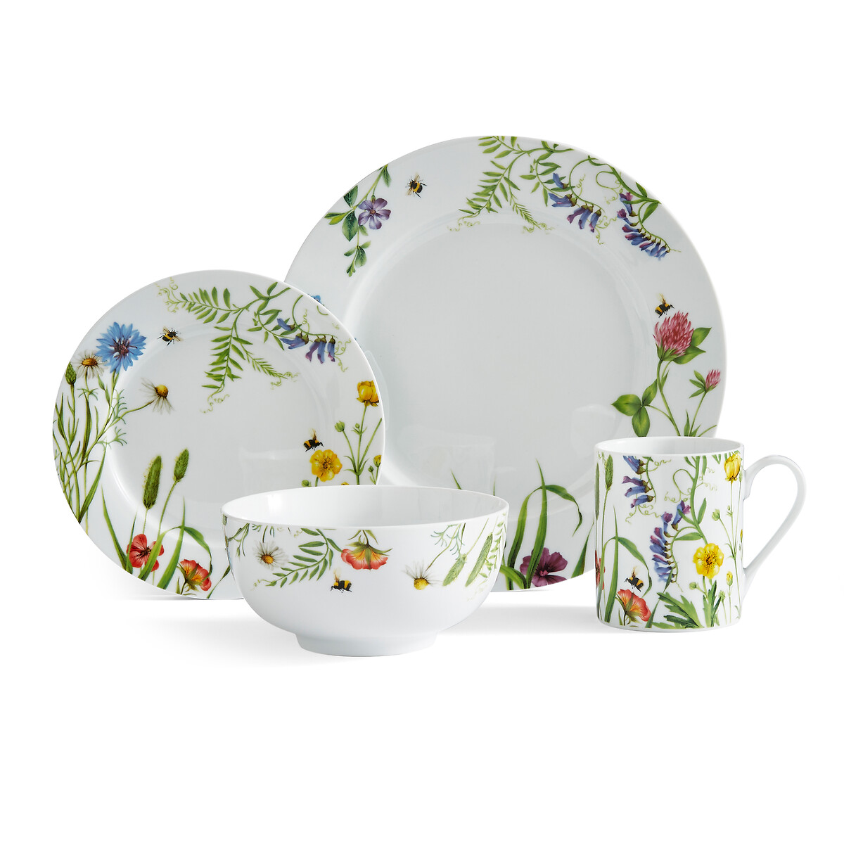 16-Piece Bumble Bee Dinner Set multi-coloured, PORTMEIRION