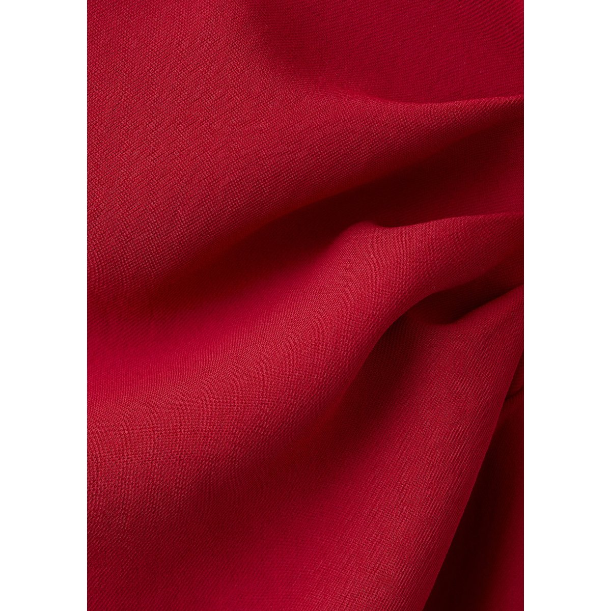 Robe col bateau froncée rouge, MANGO