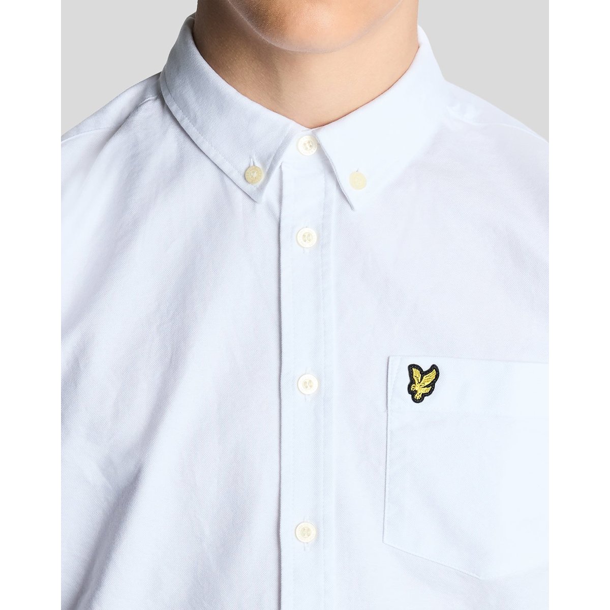 Chemise Oxford en coton boutonné blanc, LYLE & SCOTT