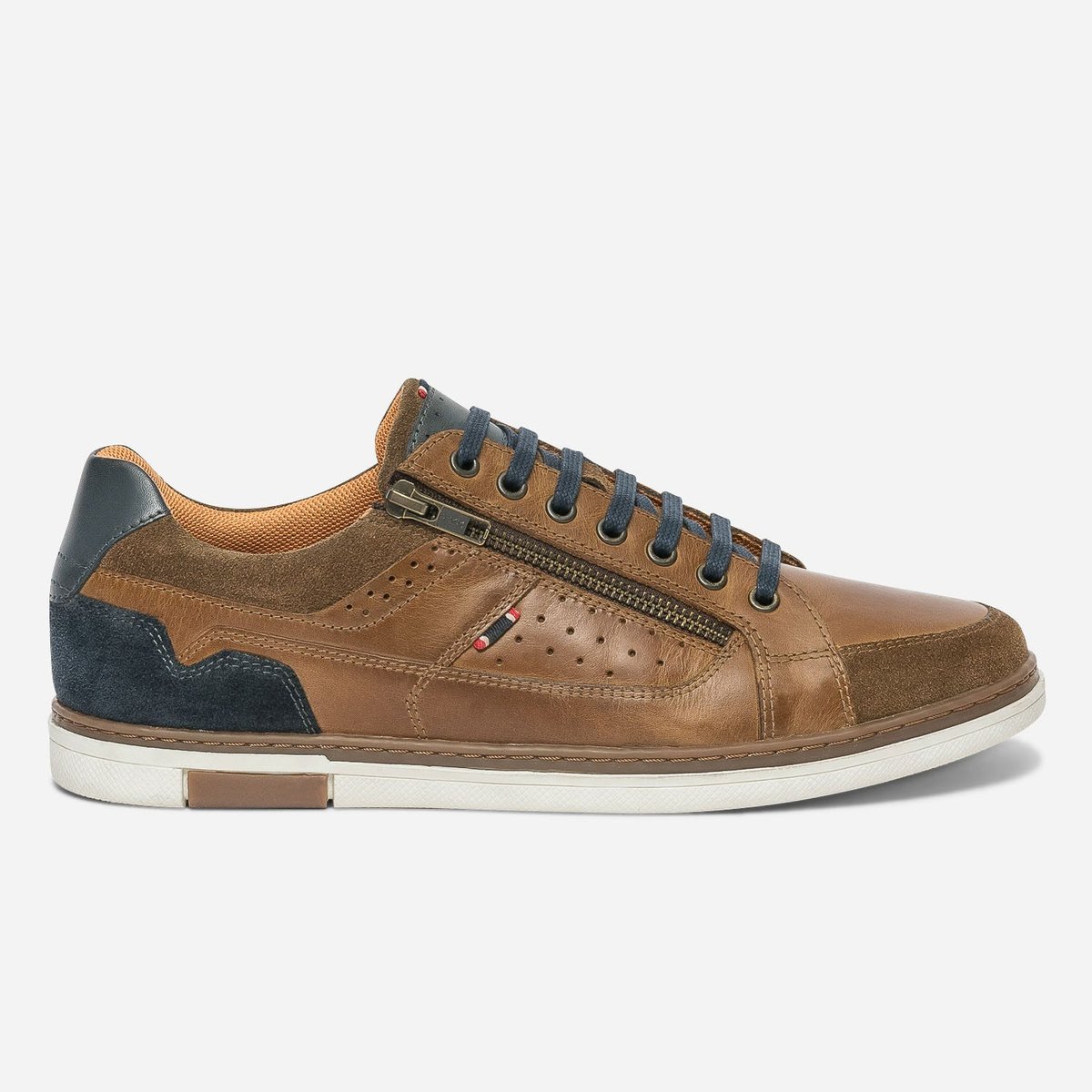 Basket en cuir MAHBI cognac, ERAM