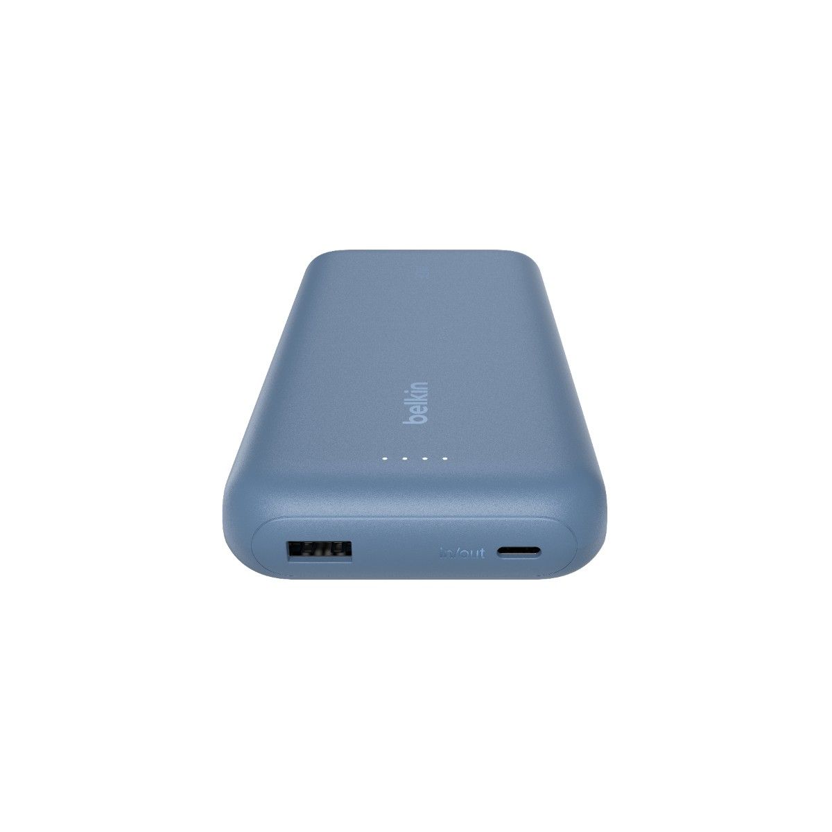 Batterie externe 20000 mAh avec cable USB-C intégre bleu couleur unique, BELKIN