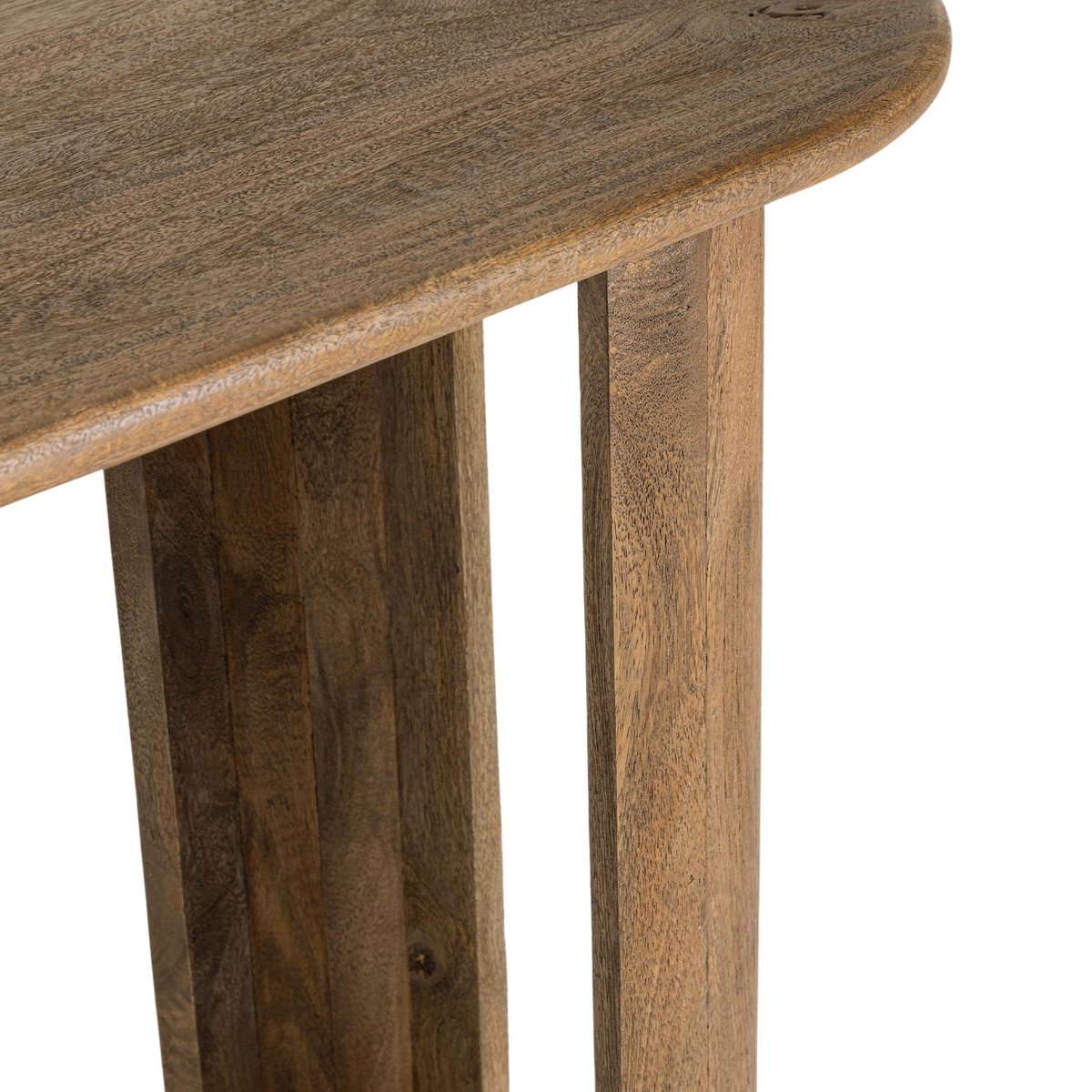 Console ovale en manguier japandi L147 - NAPLES marron, HELLIN, DEPUIS 1862