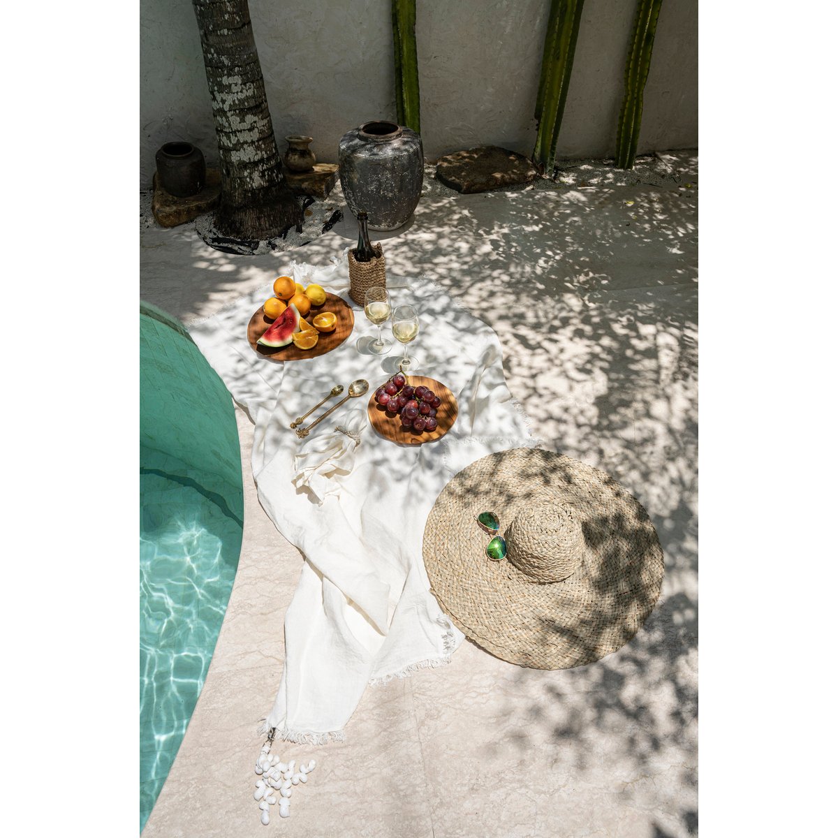 Nappe en lin LINEN blanc, BAZAR BIZAR