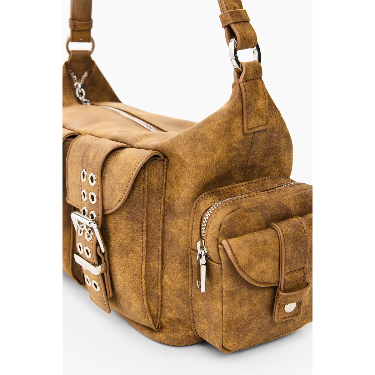 Sac à boucles moyen marron, DESIGUAL