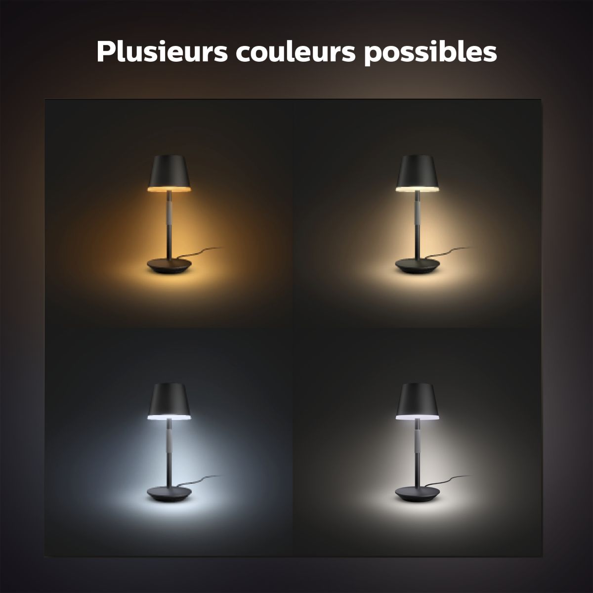 Lampe connectée GO Blanc White&Color Ambiance blanc, PHILIPS HUE