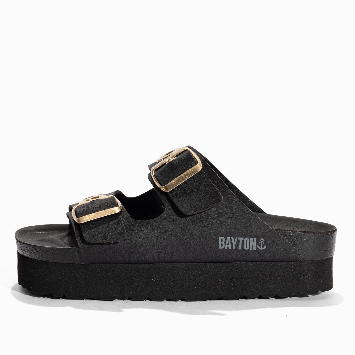 Sandales Vegan JACKIE noir, BAYTON
