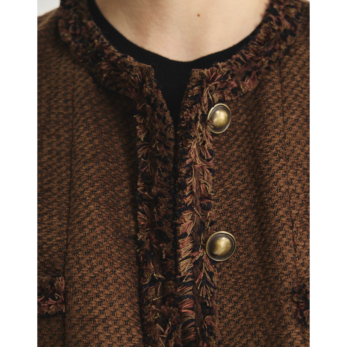 Veste Adelaide marron, INES DE LA FRESSANGE PARIS