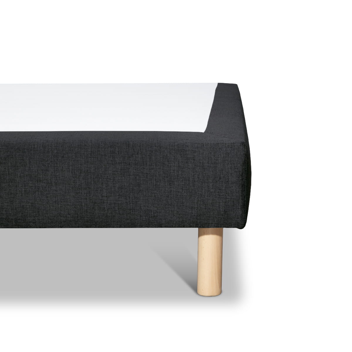 Sommier tapissier Tissu SISAL noir, BELLECOUR