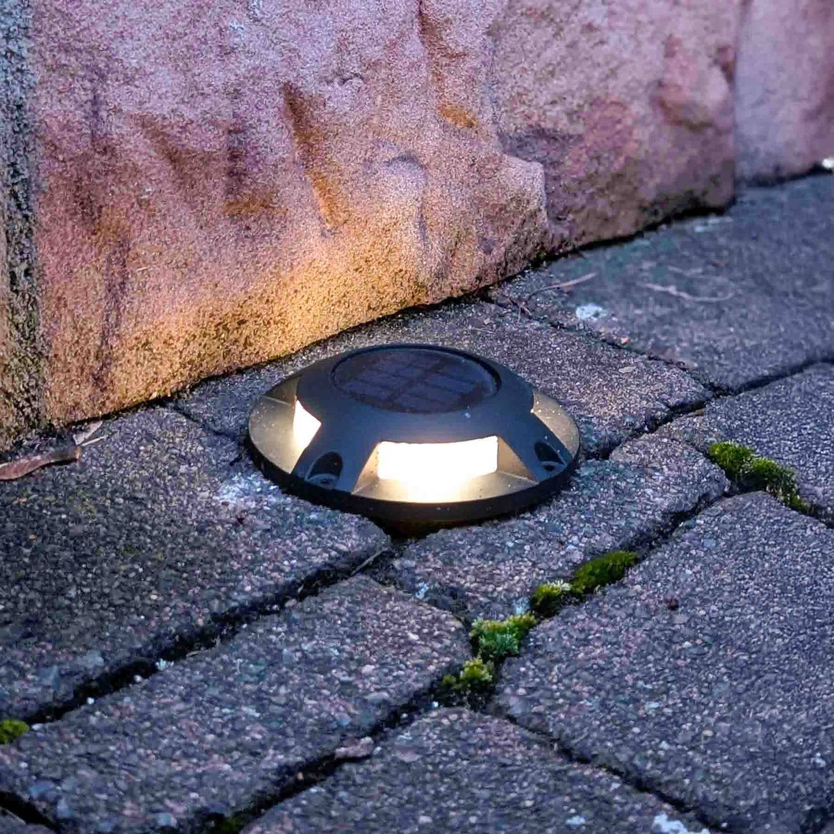Lampe solaire en aluminium moderneLED anthracite, PRIOS