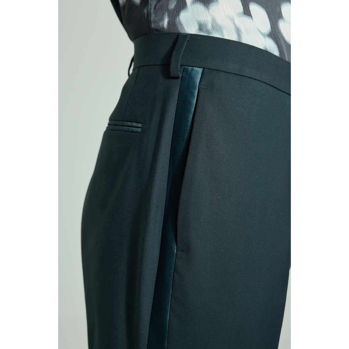 Pantalon de smoking slim bleu sarcelle, NEXT