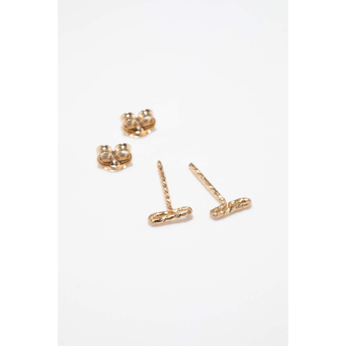 Mini puces éclat argent / tanzanite, YAY PARIS