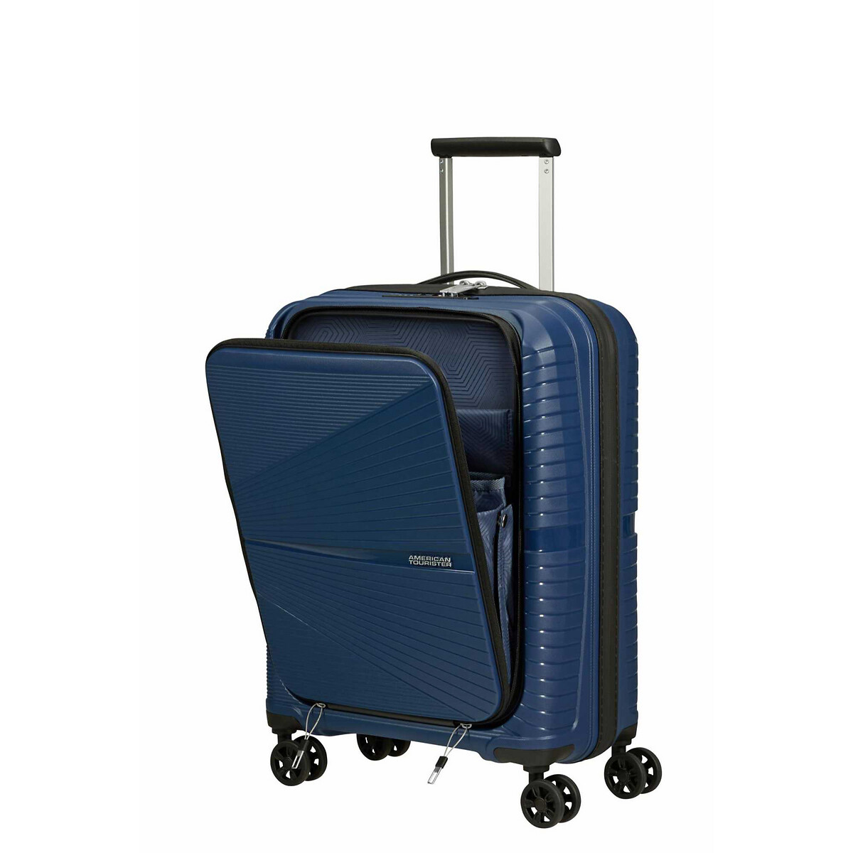 Mala de cabine superleve, 55 cm, 4 rodas, bolso para portátil 15.6", azul meia-noite, da American To azul, AMERICAN TOURISTER