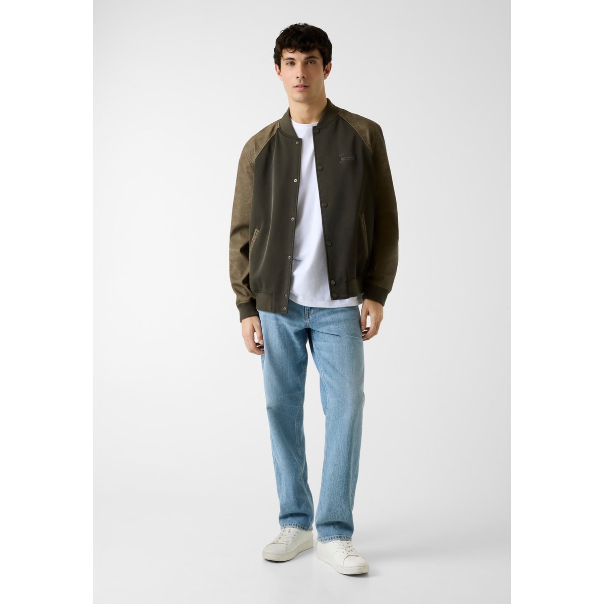 Veste Teddy vert olive, GUESS