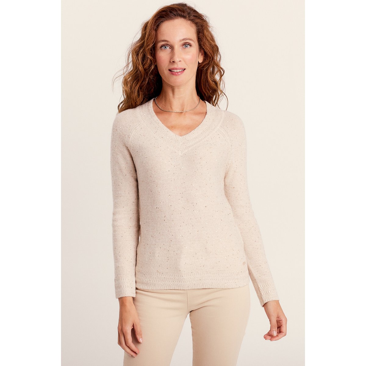 Pull manches longues couleur or, BREAL