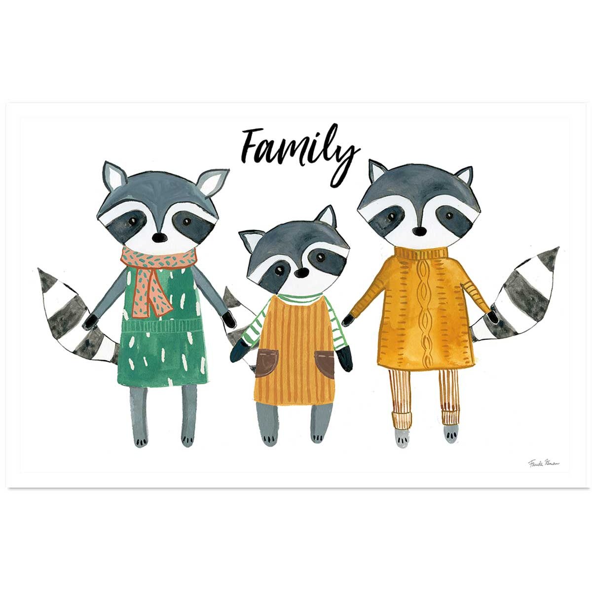 Affiche enfant famille voisine affiche seule, HEXOA